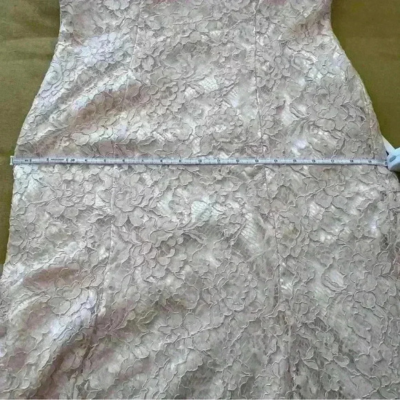 EVA U.S.A. Formal Lace Gown light pink-peach gown size XL - Picture 9 of 11